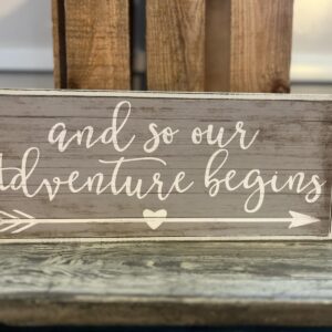 And so our adventure begins