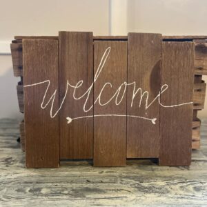 Welcome: Wood Slat
